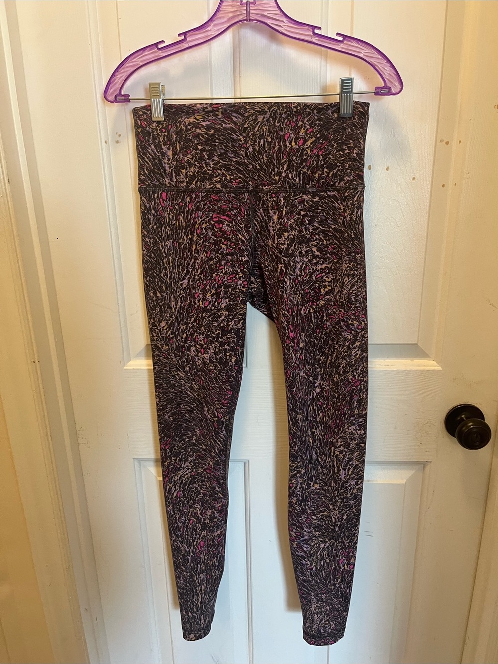 🍋 LIKE NEW Lululemon Wunder Train HR Tight 28" - Topography Multi - Sz 8